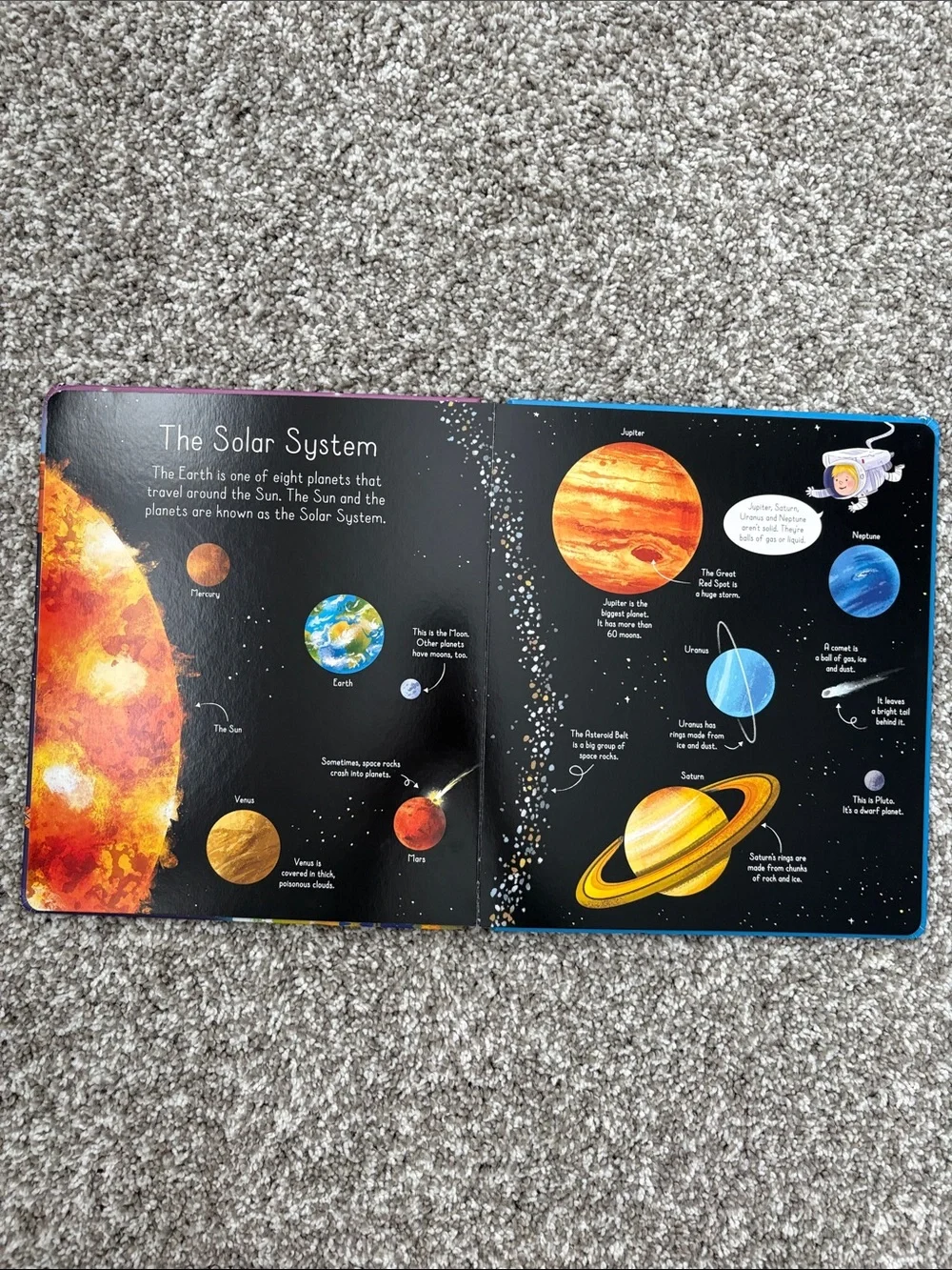 UsBorne My Very First Space Book - Blue, Orange, Yellow, Black